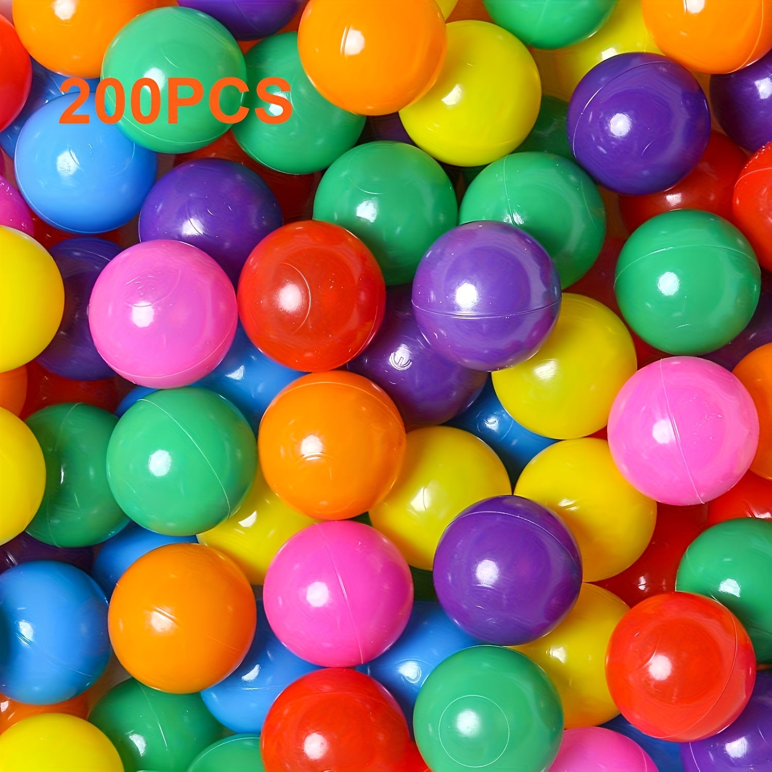 Ocean Balls for Infants Toddlers 100 200 Pack - Non-Toxic PE Colorful Ball Pit Balls for Baby Sensory Play, Hand-Foot Coordination Color Learning, Safe Play Balls for Ball Pit Pool, Baby Gift