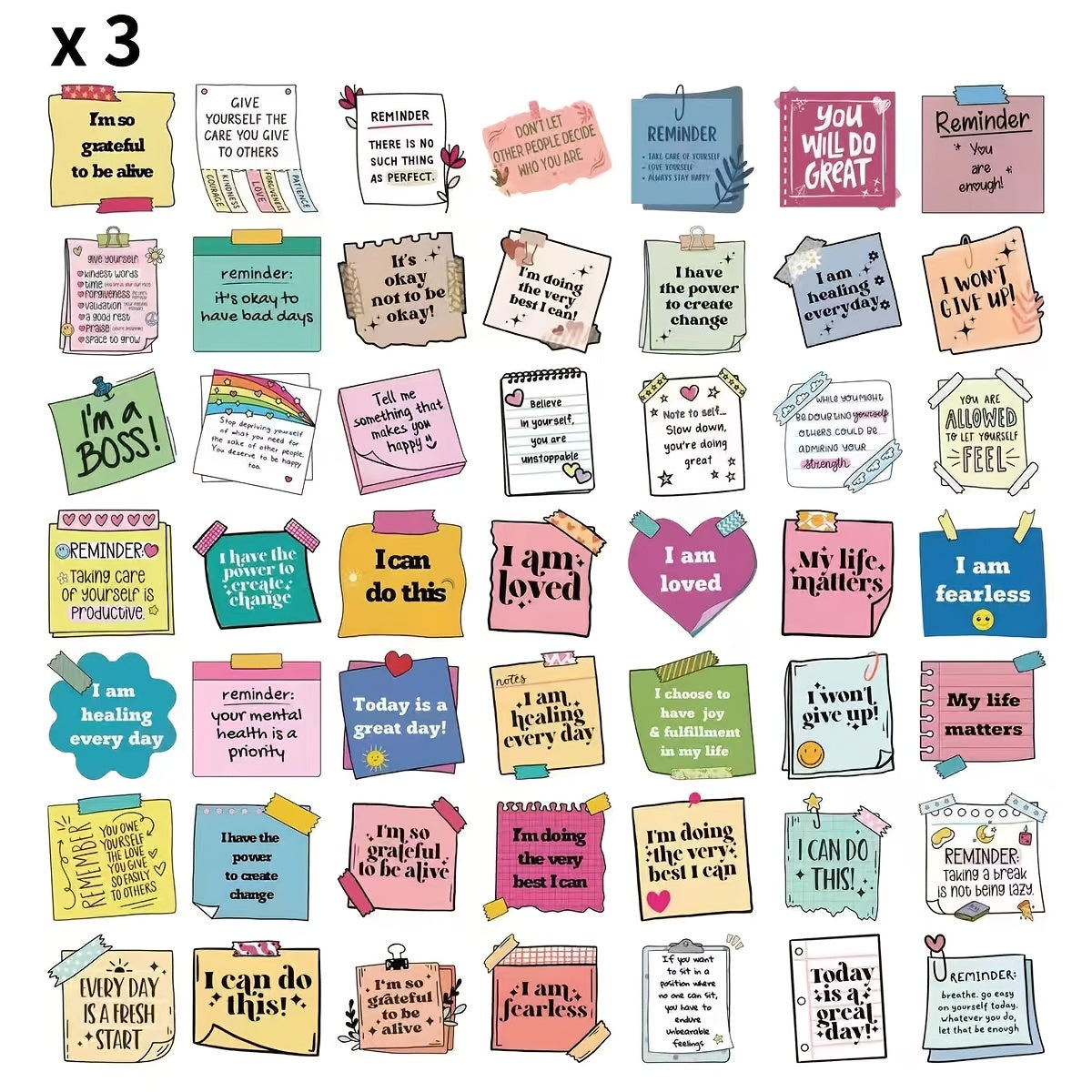 150 Inspirational Vinyl Stickers Pack – Reusable Self-Affirmation & Encouragement Stickers for Laptop, Water Bottle, Phone, Notebook, Luggage – Colorful Graffiti Art Cute Sticker Set