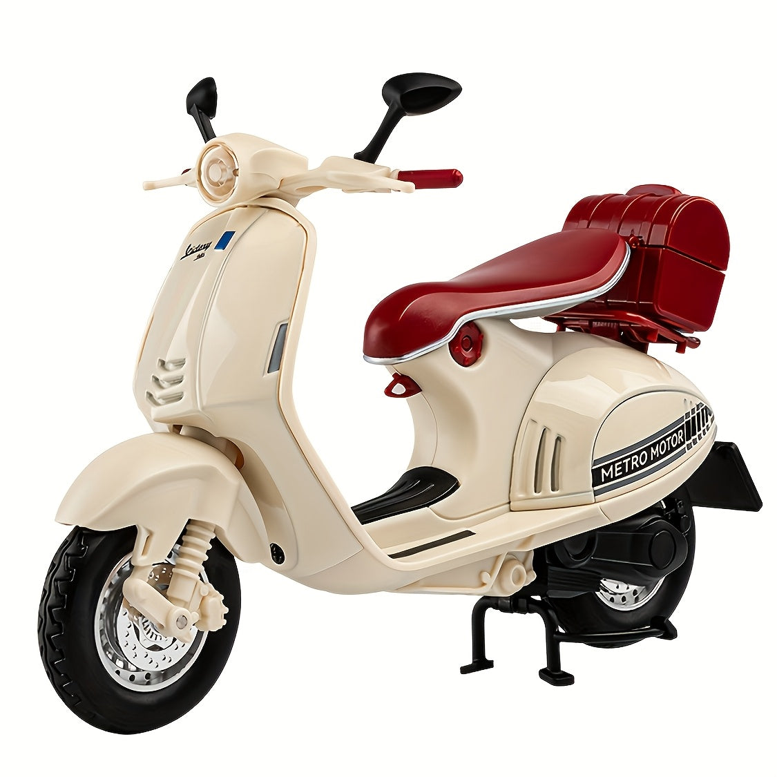 1:12 Scale Ladies Scooter Motorcycle Die-Cast Model – Exhibition-Grade Zinc Alloy Static Display with Highly Detailed Finish, Desktop Decoration, Birthday New Year Gift for Model Enthusiasts