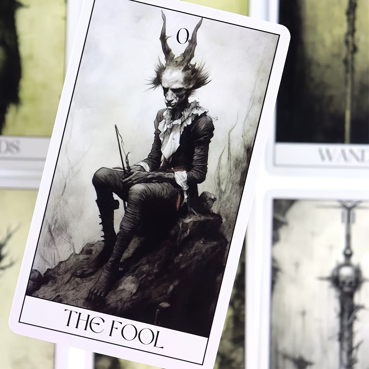 Mystical Horror Tarot Cards Deck 78-Card Gothic Set – Divination Power Exploration & Heart Insight – Beginner & Expert Tarot Gift – Halloween, Christmas & White Elephant Gift