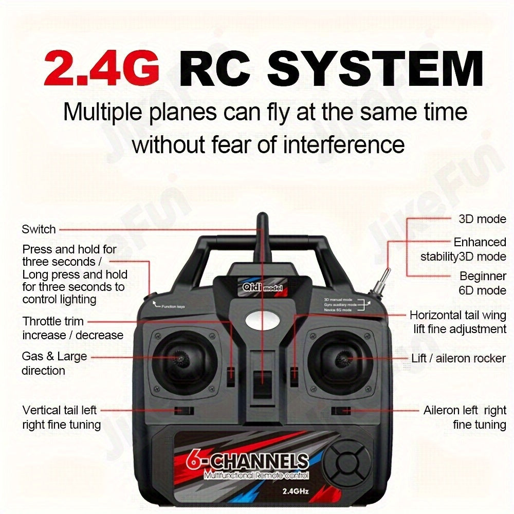 M7 RC Airplane 6-Channel Brushless Fixed Wing with 6-Axis Gyro 3D Stunts 120M Range EPP Foam Aircraft – Remote Control Plane Toy for Beginners & Advanced Pilots Kids Teens Gift