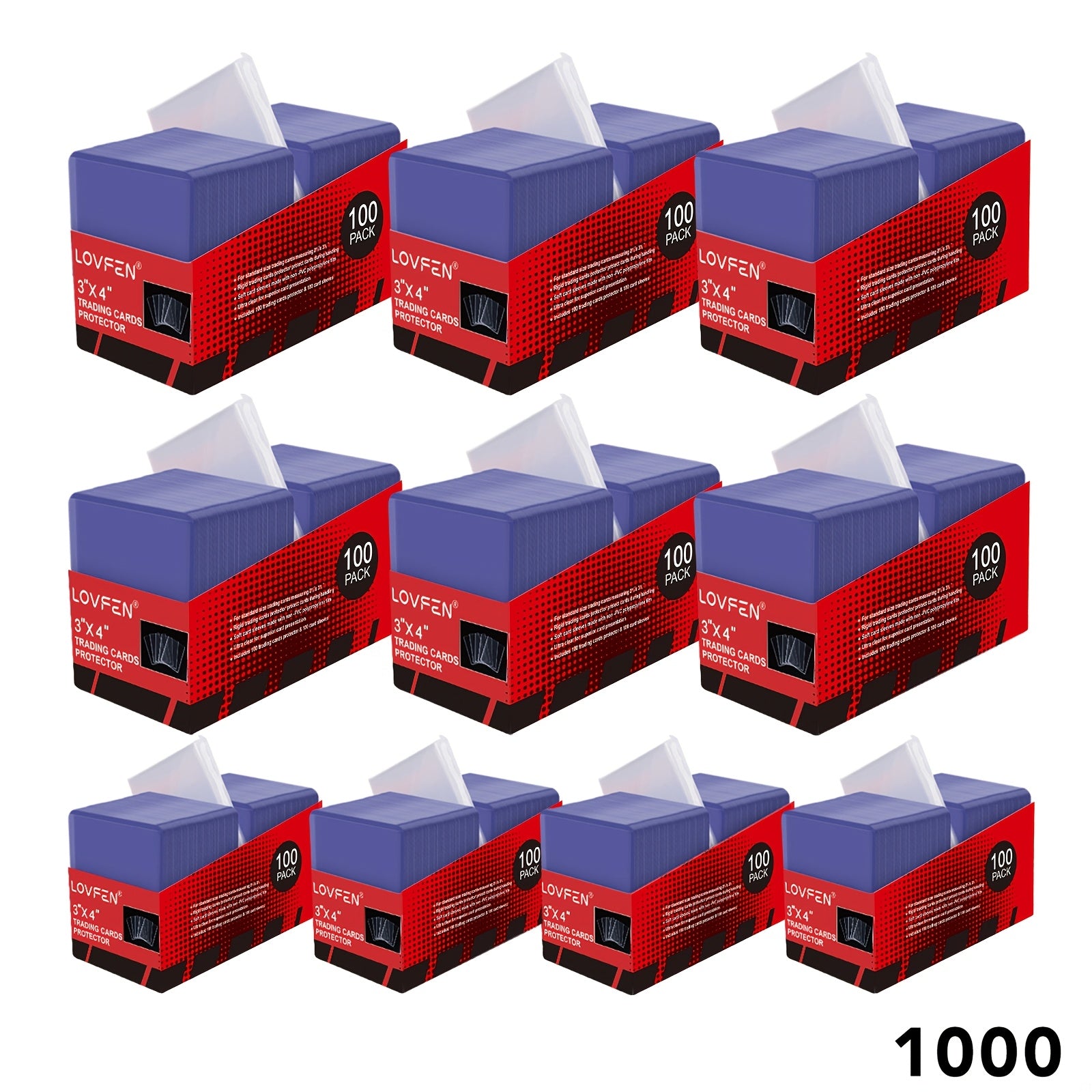Top Loaders and Card Sleeves Set 100 200 500 1000 2000pcs 35pt Sports Card Protectors for Baseball Football Soccer Trading Cards Collectible Cards
