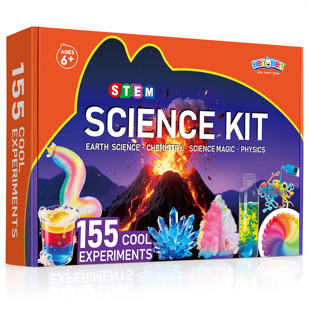 Science Kit for Kids 155 Experiments STEM Educational Toys Boys Girls Ages 6 7 8 9 10 11 12 Chemistry Lab Birthday Christmas Gift