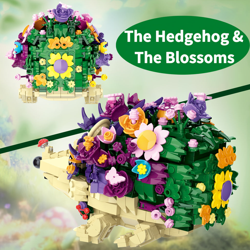 Jellyfish Building Blocks 526pcs Animal Model Kit for Adults – DIY Brick Assembly Desk Decor Display Piece, Hedgehog Style Available – Valentine Birthday Christmas Halloween Gift for Animal Lovers