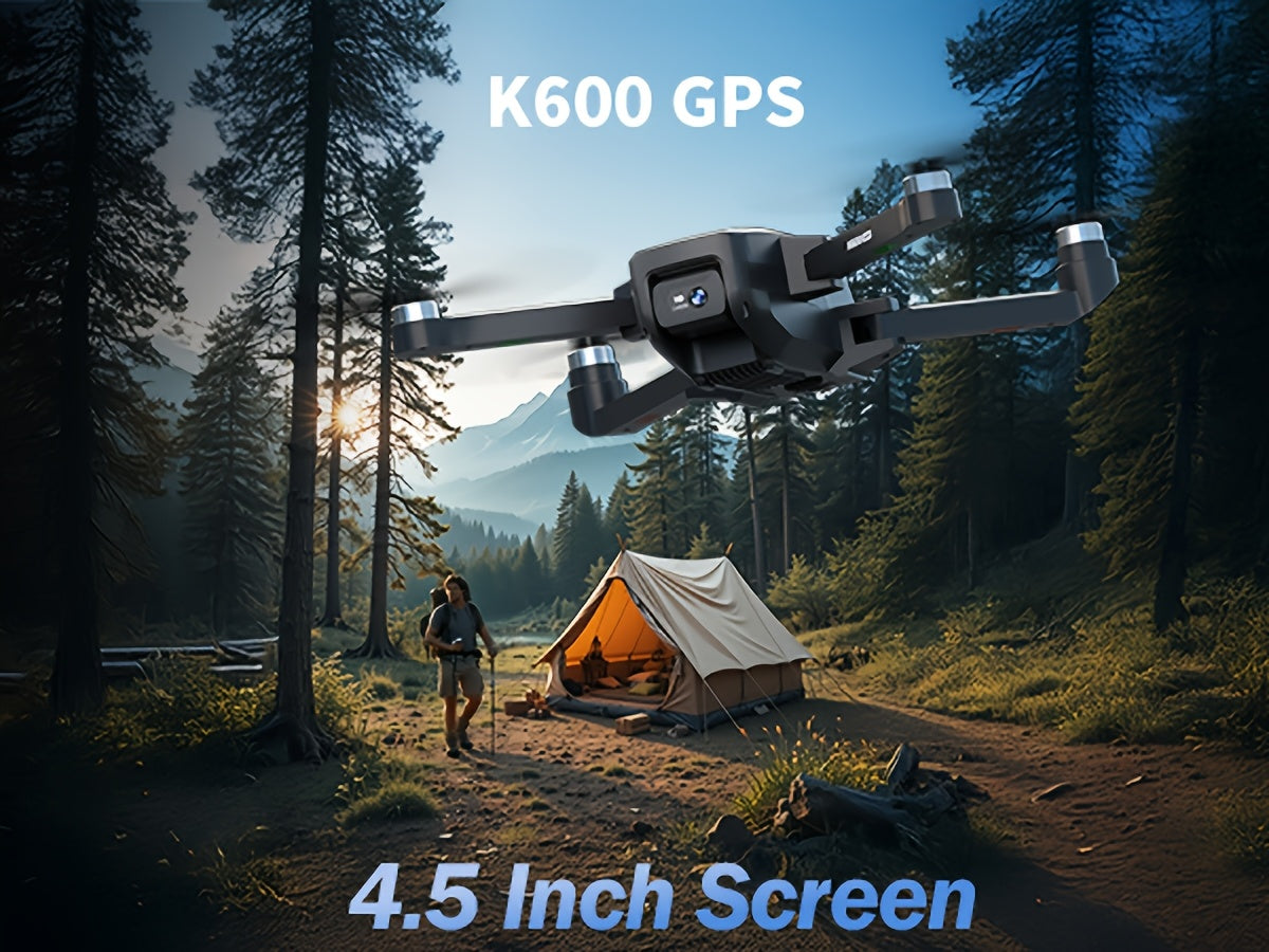 GPS Drone with Camera for Adults, 4.5" LCD RC Screen, Brushless Motor, Follow Me, Auto Return, Gesture Control, Altitude Hold, 3 Speeds, Under 250G – Supports 32G SD Card