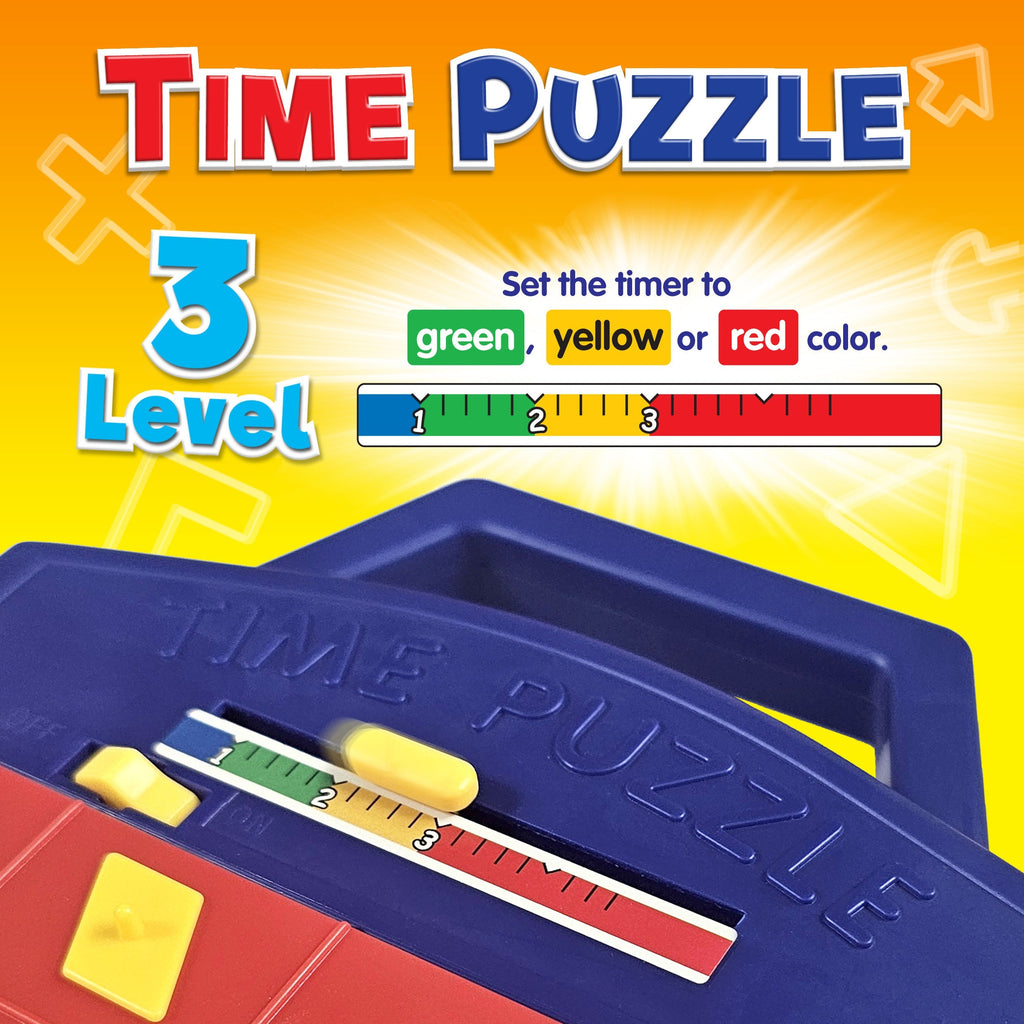 Pop-Up Timer Shape Puzzle Game for Kids – 3-Level Interactive Board Game for Hand-Eye Coordination, STEM Learning & Travel Fun, Ages 3 4 5 and Up