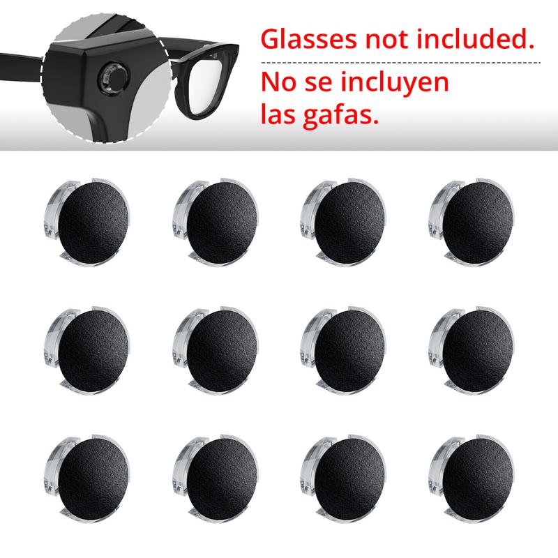 Smart Glasses LED Stickers by HIBLOKS, Low-Tack Repositionable Light Blocking Decals for Compatible Meta Frames, 12 or 24 Pieces