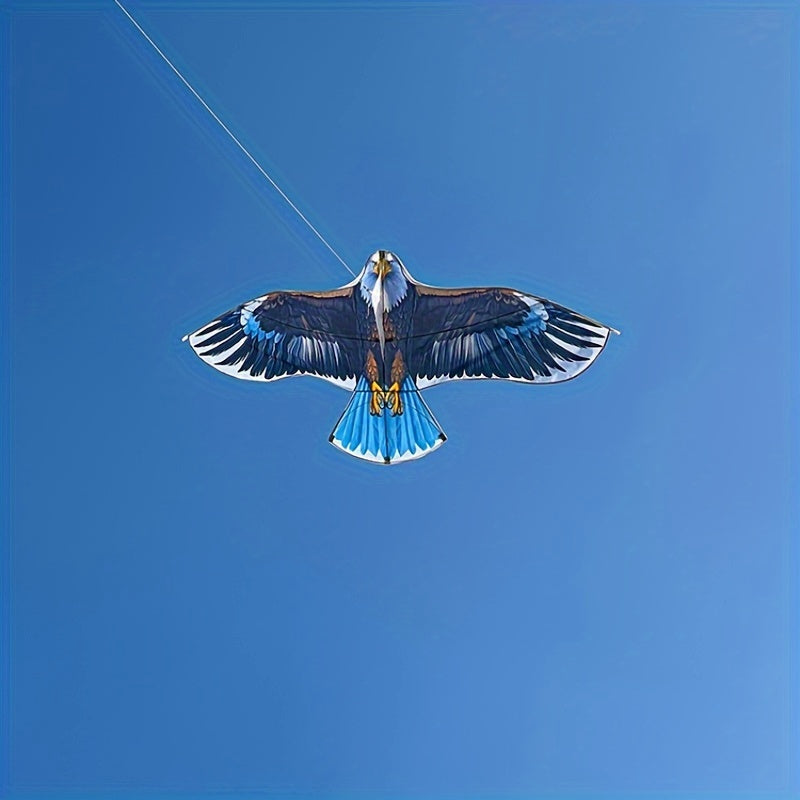 Eagle Kite Large with Handle & String for Beginners - Durable Polyester Outdoor Flying Toy for Beach, Park & Family Fun - Easy to Fly Gift for Kids Adults Ages 6+