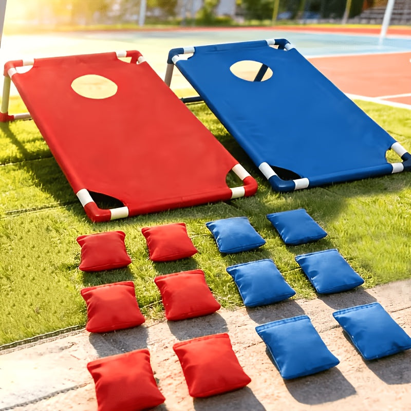 Cornhole Game Set 2 Boards 6 Bean Bags Carry Bag - Indoor Outdoor Backyard Party Beach Camping Tailgate Game for Kids Adults - Birthday Christmas Halloween Gift