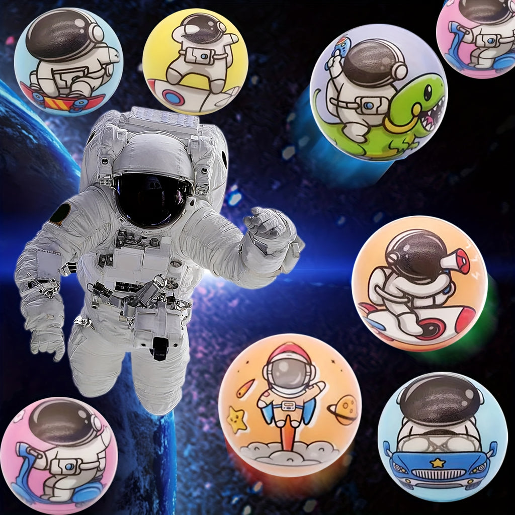 Squishy Astronaut Stress Balls 24 Pack – 2.5" Colorful Sensory Squeeze Toys for Kids, Party Favors & Goodie Bag Stuffers