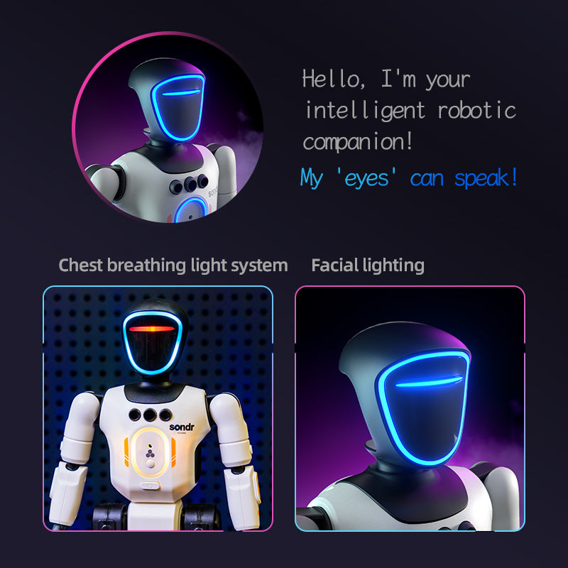 Advanced Humanoid Robot Toy with Smart Remote Pose-Controlled Joints Gesture Sensors Voice Recorder – Kids STEM Birthday Christmas Gift Boys Girls