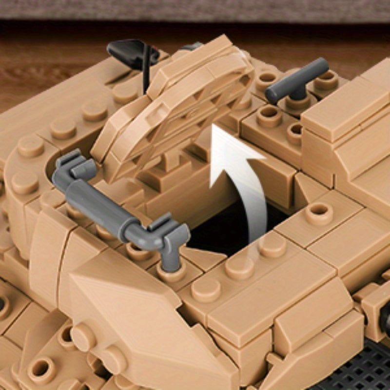 Military Tank Building Blocks Set 1350 Pieces, M2 Bradley Infantry Fighting Vehicle Army Tank Model Kit, STEM Construction Toy for Boys Teens Adults Ages 8+, Birthday Christmas Gift Military Fans