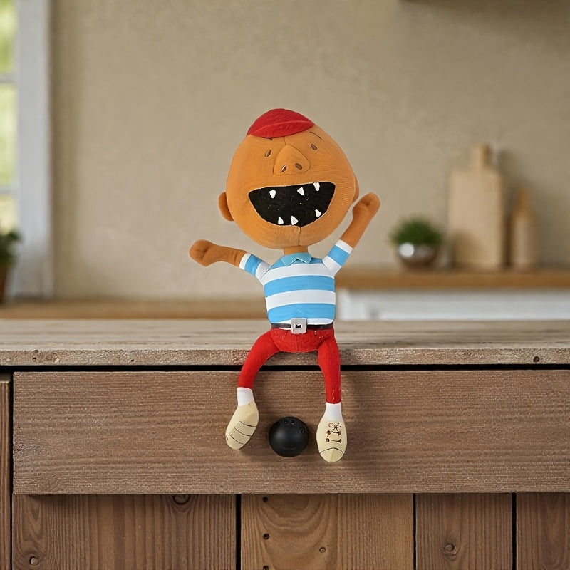 Mischief Plush Toy 7 Inch Soft Stuffed Character Doll - Pocket-Sized Quirky Desk Companion Collectible Gift for Adults Teens Deep Brown