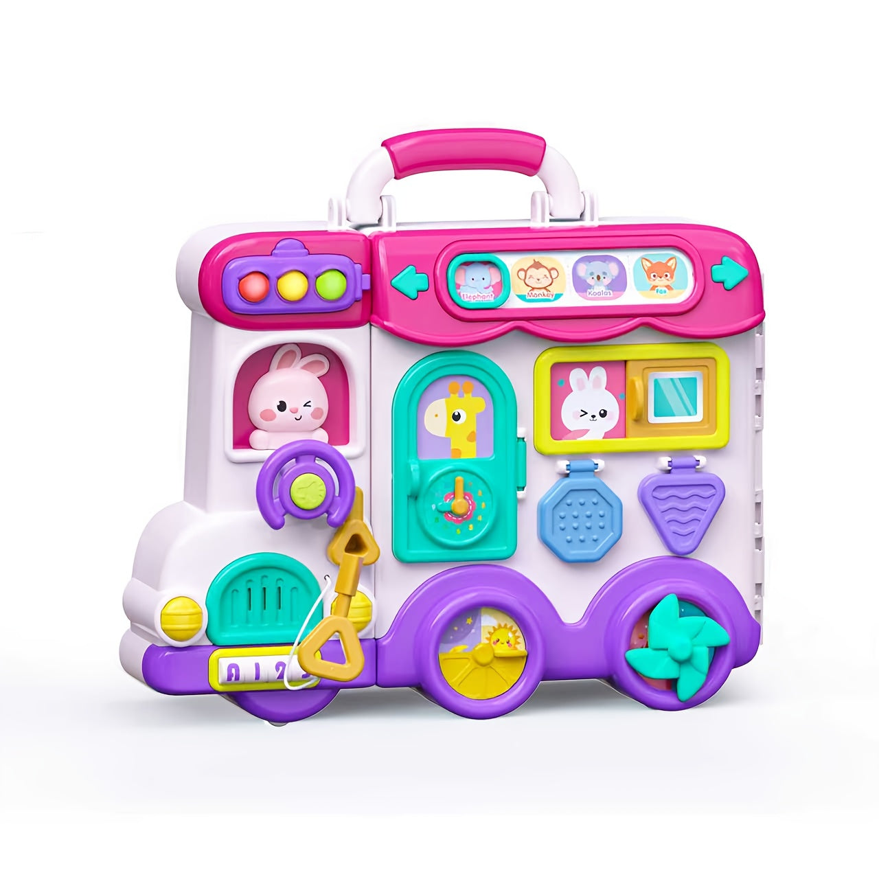 54-in-1 Musical Baby Busy Board for Toddlers - Early Educational Toy with Motor Skills Development, Montessori Activity Board, Birthday Gift for Baby Boys Girls 1-3 Years