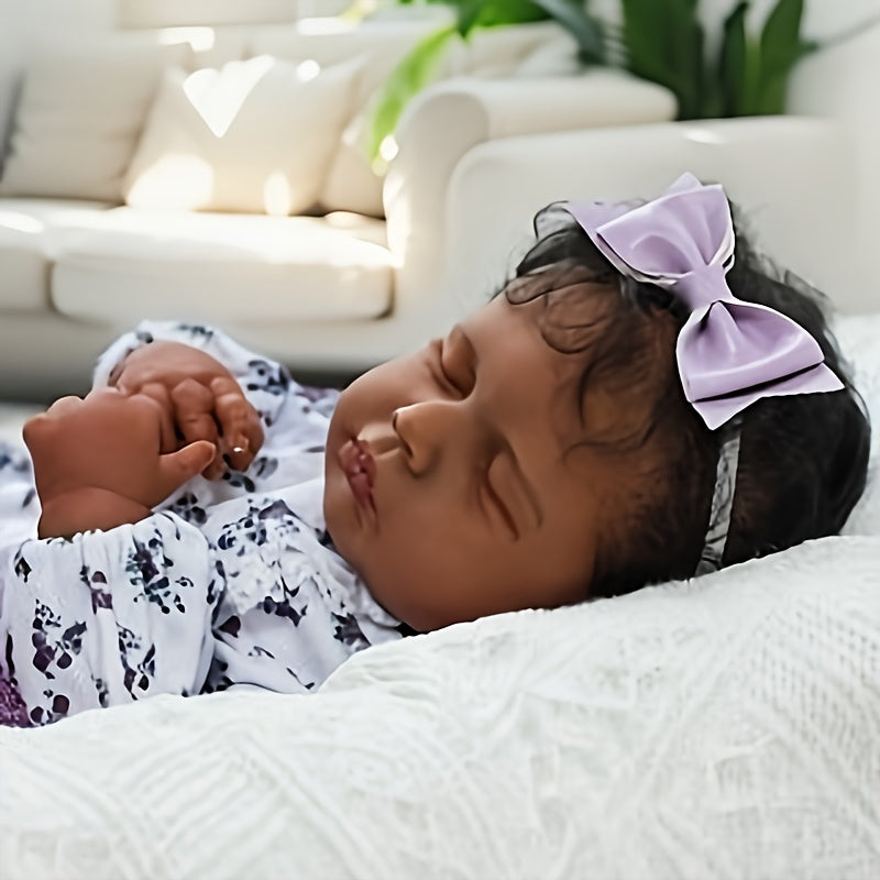 VIVIDOLL 19 Inch Realistic Newborn Reborn Doll with Lifelike Face & Limbs – Premium Craftsmanship Reborn Baby Doll for Kids Ages 3+ & Collectors, Doll Only, No Accessories, Birthday & Christmas Gift