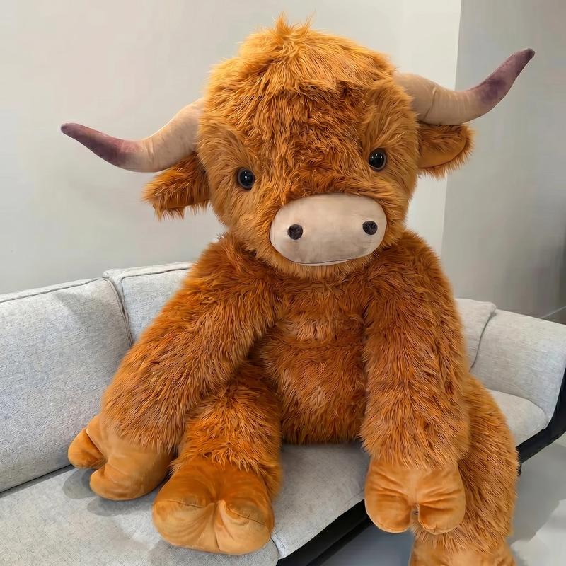 Weighted Stuffed Animal Heatable Plush by CUCKOOL, Lavender-Scented Highland Cow and Animal Companions for Cozy Downtime and Gift Giving