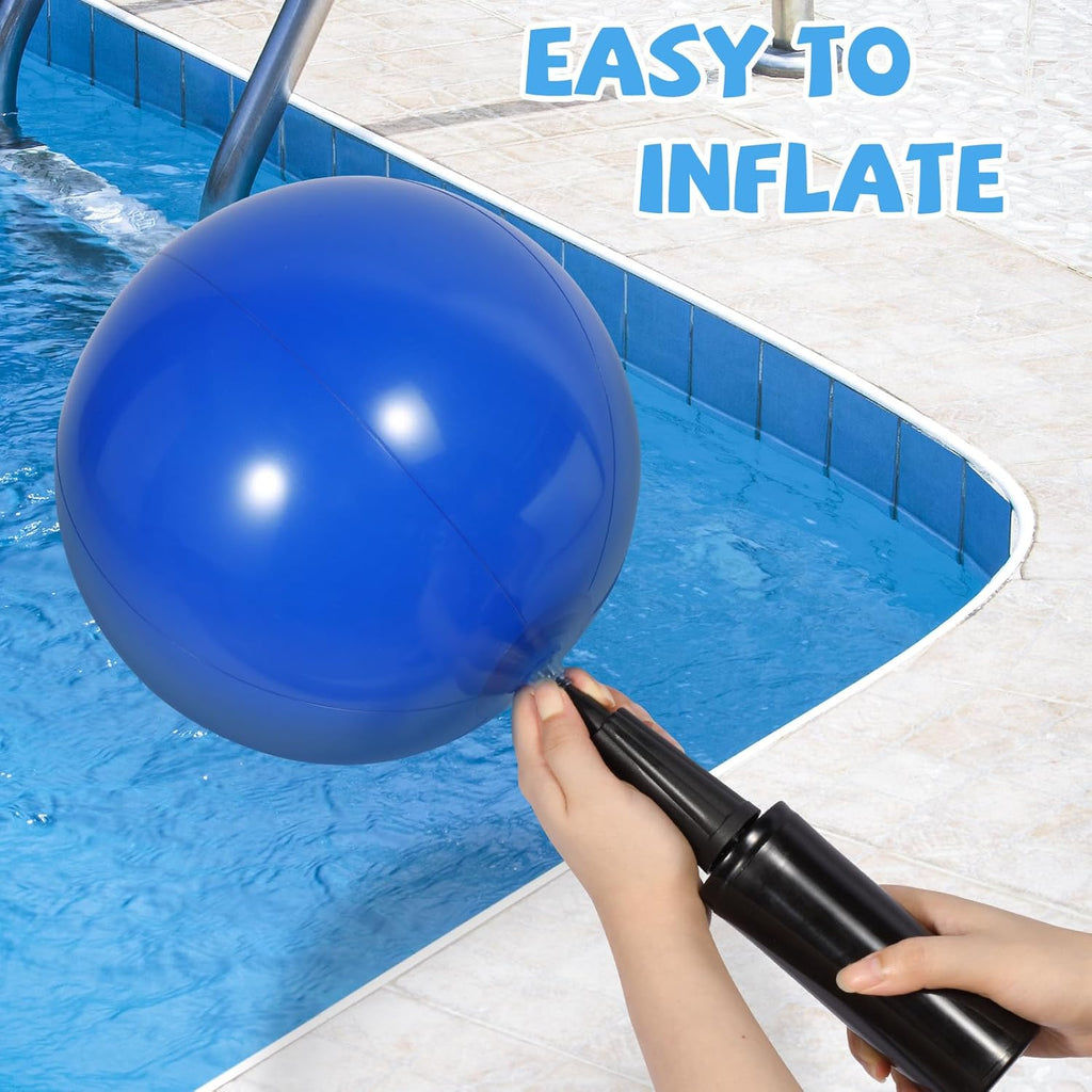 Inflatable Tic Tac Toe Pool Game Set with 10 Balls & Air Pump, Floating Pool Party Game for Family, Adults & Kids, Swimming Pool Lake Outdoor Water Toy