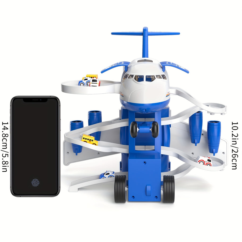 Inertia Airplane Toy for Kids with Music & Light – Simulation Passenger Plane Diecast Aircraft, Push & Go Vehicle Toy, Educational Gift for Boys & Girls Ages 3+