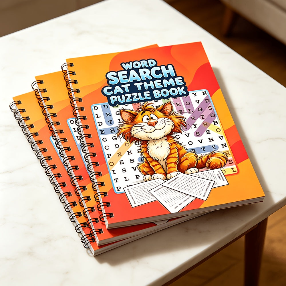 550+ Large Print Word Search Book for Adults & Seniors – Cat-Themed Brain Training Activity Book with 550+ Fun Puzzles, Stress Relief Games, Cognitive Gift for Men & Women