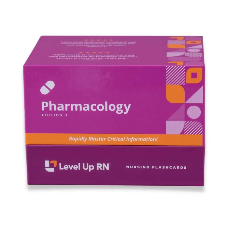 Pharmacology Flashcards for Nursing Students, Level Up RN Edition 3 Body System Medication Review with Memory Tools for NCLEX, ATI and HESI Study