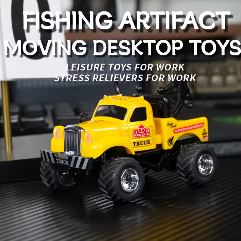 Mini RC Car 1:64 Scale 2.4GHz Alloy High-Speed Off-Road Remote Control Vehicle for Kids – Urban Road Rescue Truck, Christmas Birthday Gift for Boys Girls