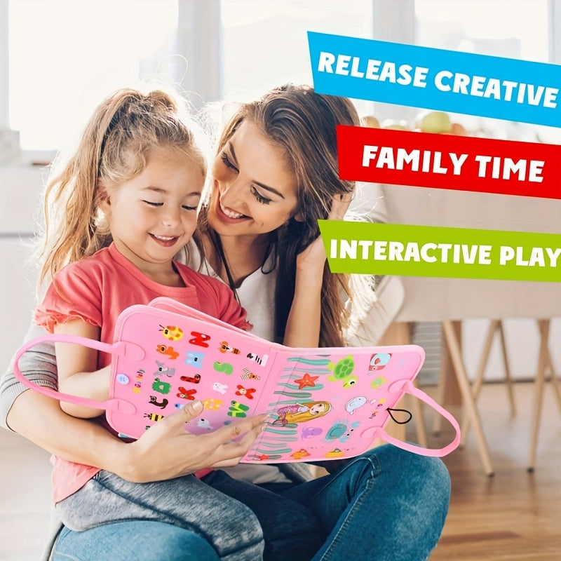 Busy Board Sensory Learning Toy for Toddlers - Busy Book Educational Activity Toy for Girls Boys, Airplane Car Travel Toy, Birthday Gift for Toddler Ages 1 2 3
