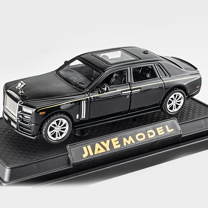 1:36 Scale Rolls-Royce Phantom Alloy Die-Cast Car Model with Openable Doors – Luxury Static Collectible, Desktop Decoration & Birthday Christmas Gift for Car Enthusiasts