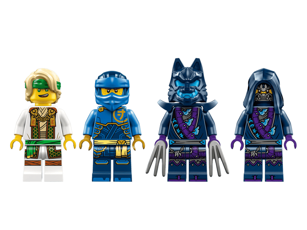 LEGO NINJAGO Jay's Mech Battle Pack 71805, Posable Ninja Mech Building Set with Golden Sword & Stud Shooters, Dragons Rising Season 2 Construction Toy for Kids Ages 6+, Birthday Christmas Gift