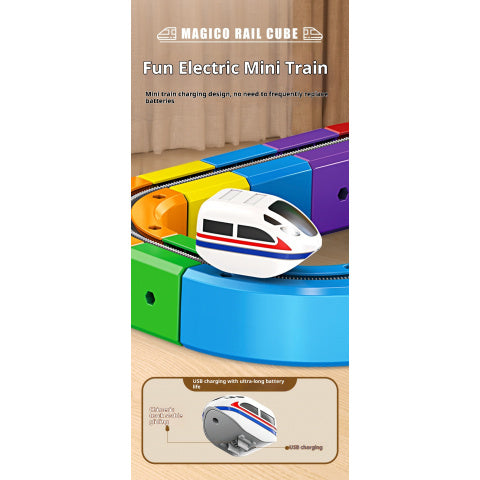3D Gravity Magic Track Train Set DIY Deformable Racing Track STEM Building Toy with Blocks Traffic Lights for Kids Ages 3 4 5 Indoor Outdoor Birthday Gift