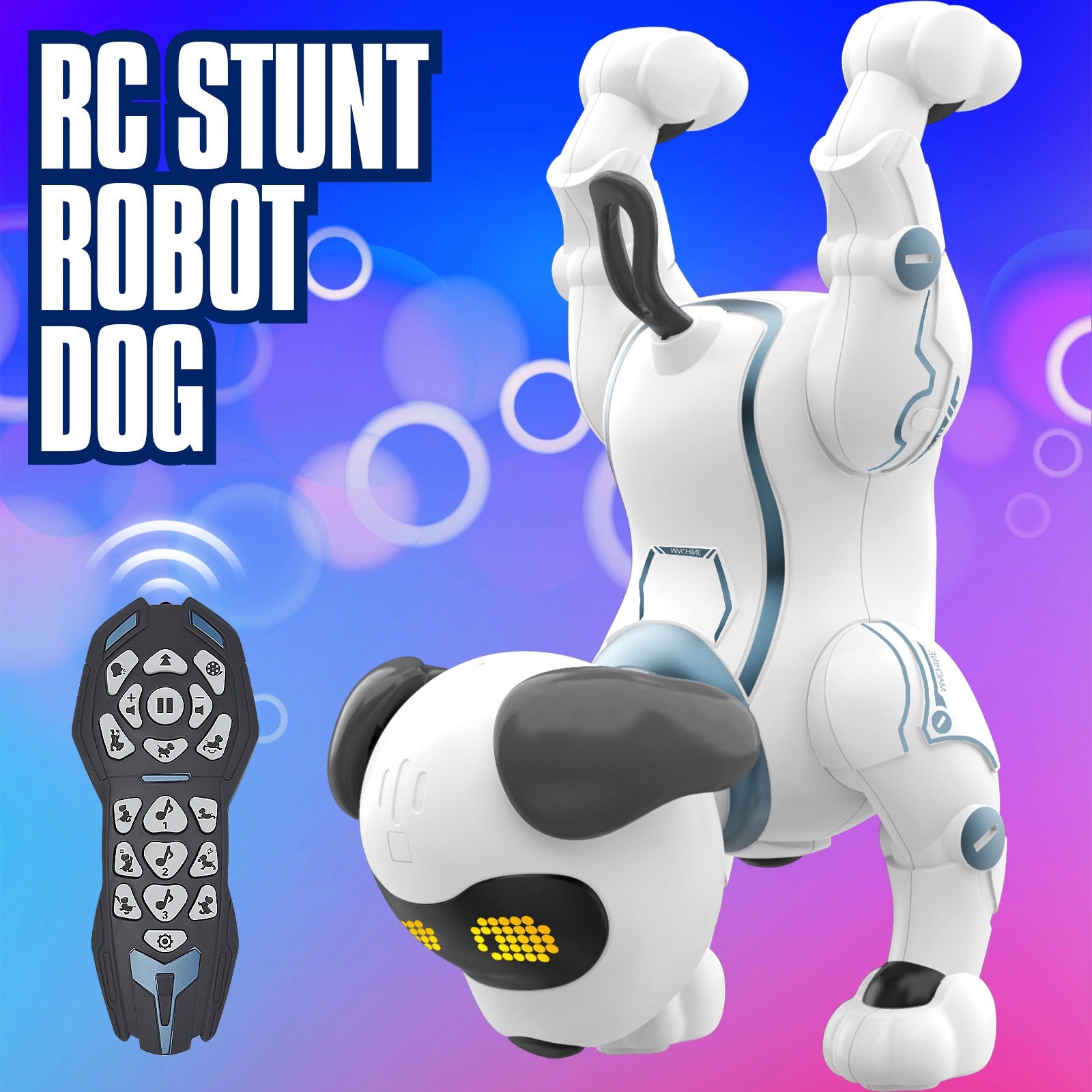 RC Robot Dog for Kids Interactive Remote Control Smart Dog Toy that Sings Dances & Programs Stunt Robo Dog – Birthday Christmas New Year Gift for Children Ages 3-8