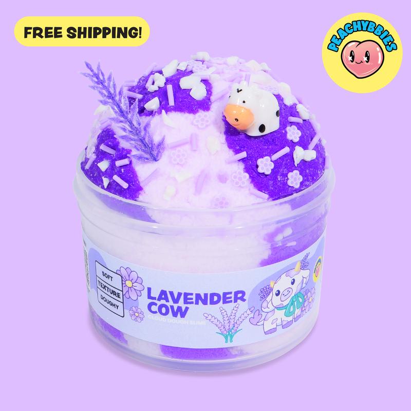 ASMR Slime 4oz by Peachybbies, Choose Butter, Cloud Dough, Snow Fizz, Bingsu or Jelly Cube Textures for Sensory Fidget Play and Gifts