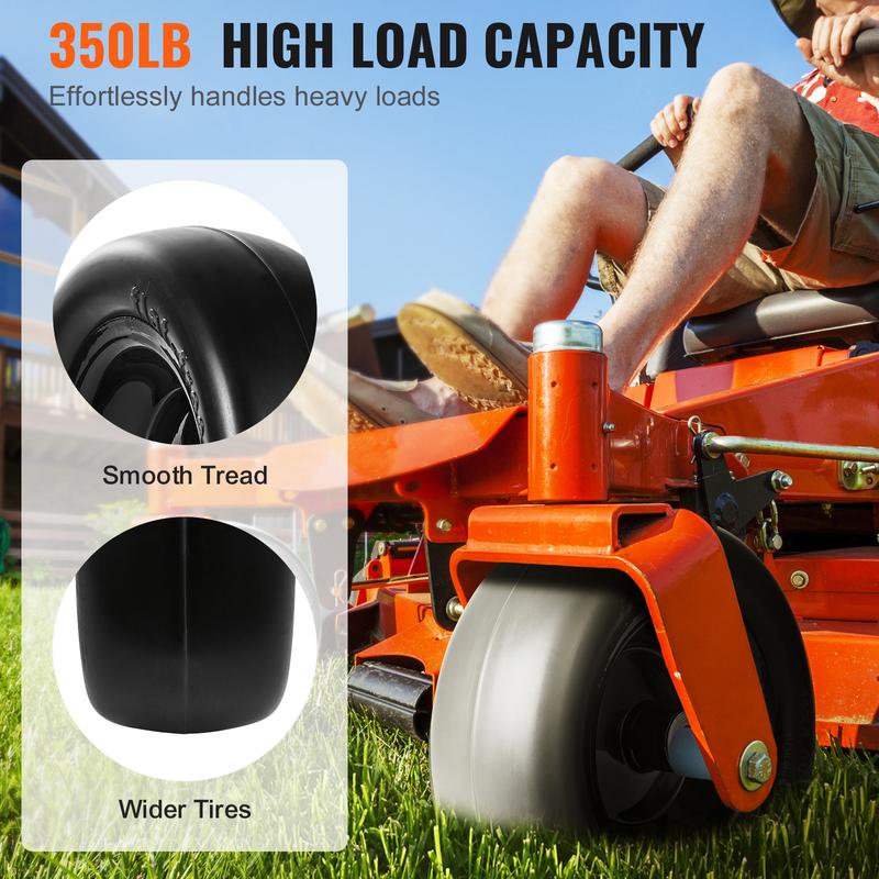 Lawn Mower Replacement Tires by VEVOR, Solid Flat-Free and Pneumatic Options with Center or Offset Hubs for Lawn Tractor Wheel Maintenance