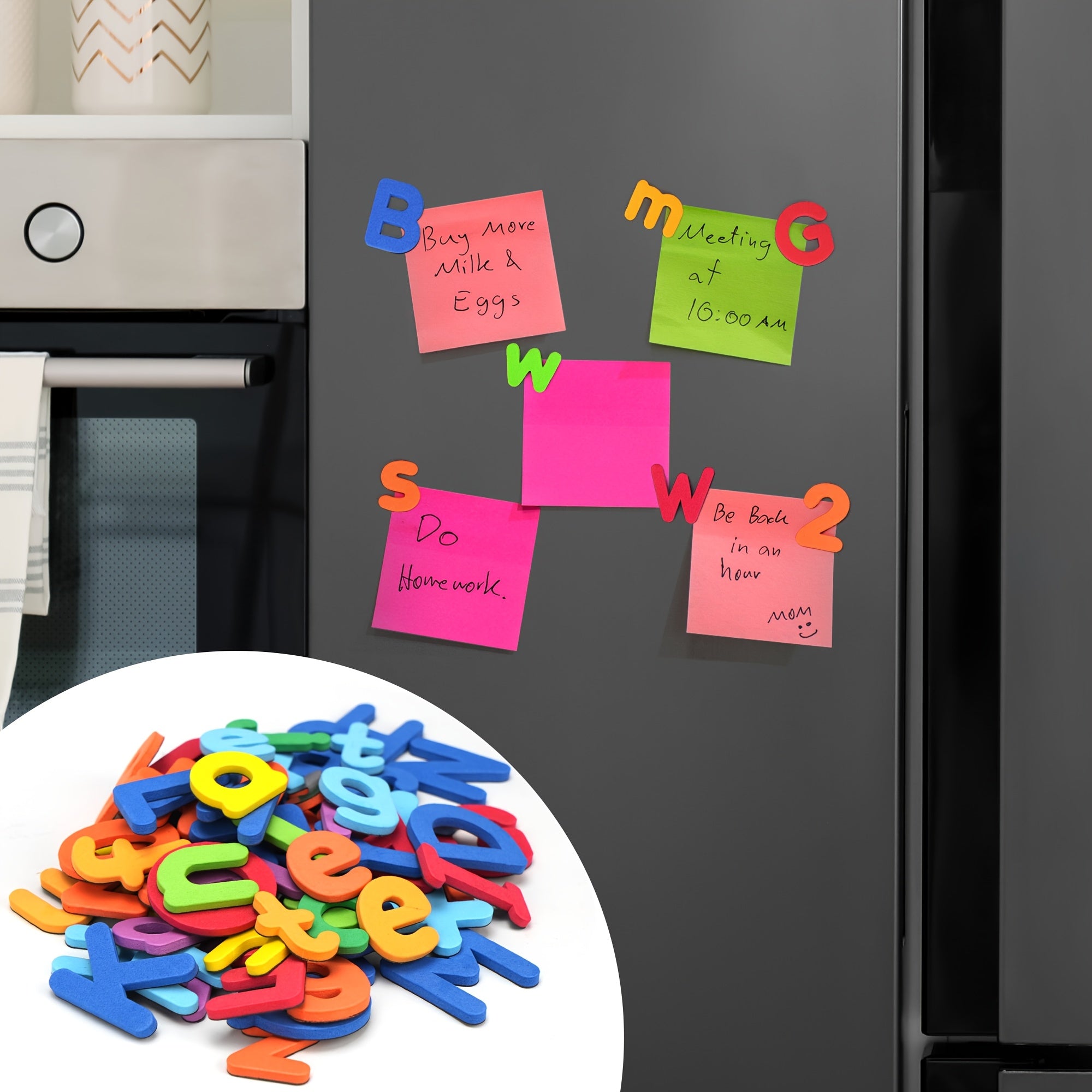Magnetic Letters Numbers for Kids 253PCS Alphabet Fridge Magnets Educational Toys for Toddlers Spelling Learning STEM Classroom Homeschool Gift