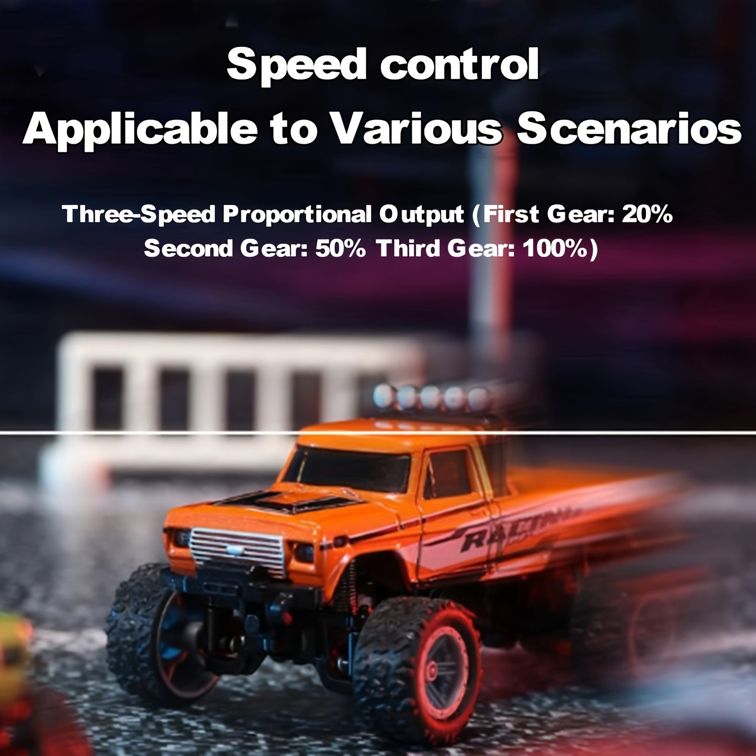 Mini RC Monster Truck 1/64 Scale 2.4GHz Die-Cast Alloy Off-Road Climbing Car with Shock Absorber - High Speed RC Gift for Adults Kids Boys