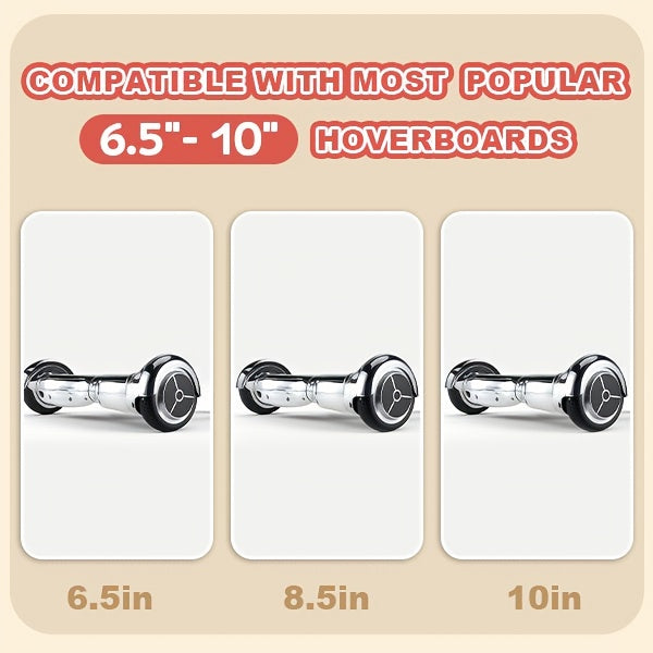 Hoverboard Go Kart Attachment for 6.5"-10" Hoverboards – Kids Hover Cart Seat Conversion Kit with Off-Road Tires, Shock Absorber & 360° Steering – Birthday Christmas Gift (Hoverboard Not Included)