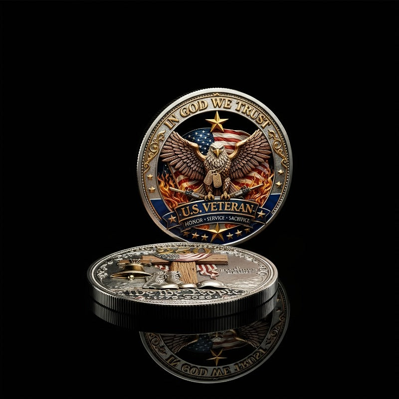 USA Commemorative Coin 250th Anniversary 10 Pack 1776-2026 – Double-Sided High Relief Challenge Coin American Freedom Token Patriotic Gift for Veterans Collectors