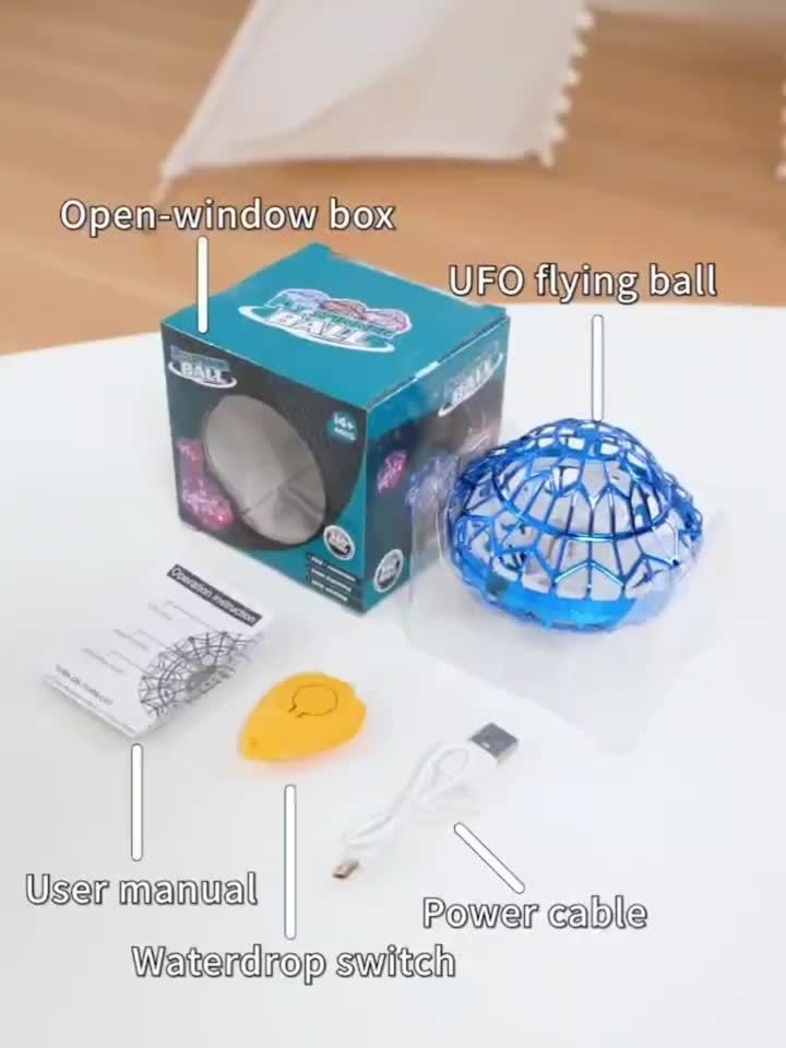 Hand Control UFO Flying Ball Toy Infrared Hover Boomerang LED Light Indoor Outdoor Kids Gift Christmas Halloween Birthday Party