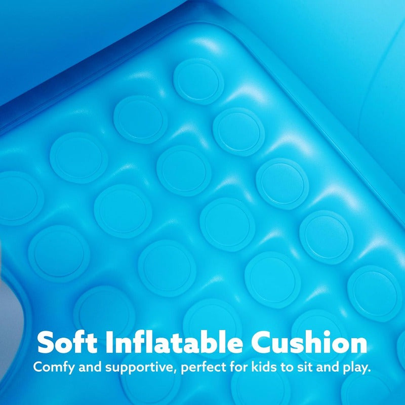 Inflatable Tank Pool Float for Kids 44 Inch with Water Gun Pool Battle Toy Puncture-Resistant Air Cushion Seat Summer Water Fight Gift for Boys Girls