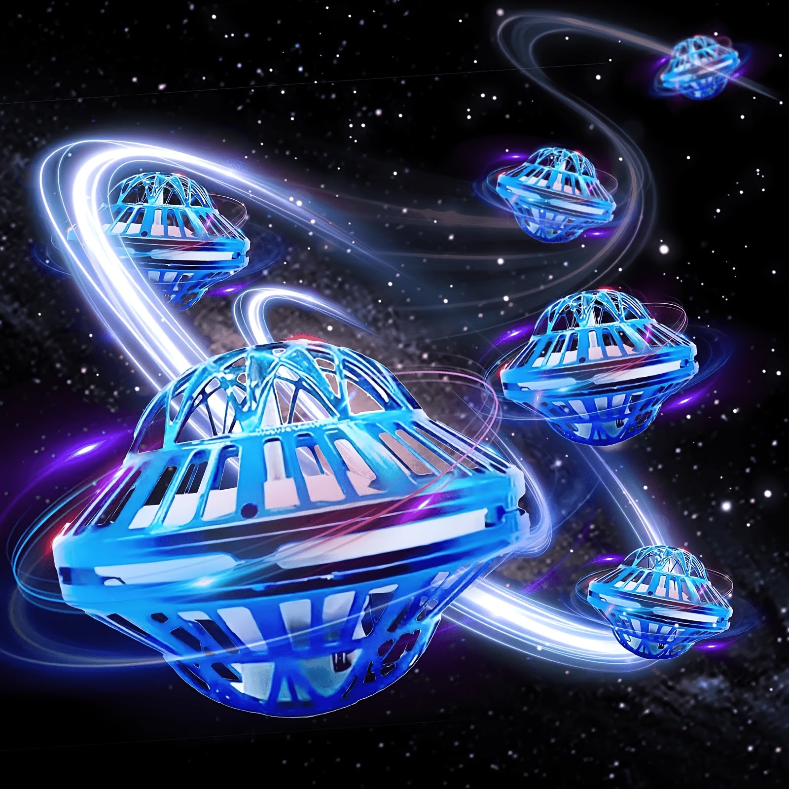Flying Ball Toy Hand Controlled Induction - LED Luminous UFO Magic Flying Orb, USB Rechargeable, Endless Tricks, Kids Party Gift for Boys & Girls