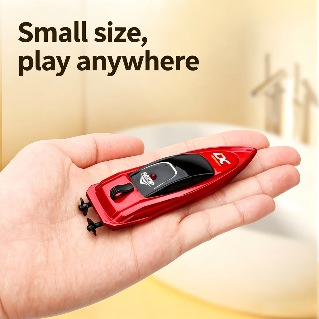 RC Racing Boat Mini High Speed 2.4GHz 4CH Remote Control LED Lights Pool Lake Pond Kids Summer Gift Boys Girls Birthday Christmas Red Blue Green