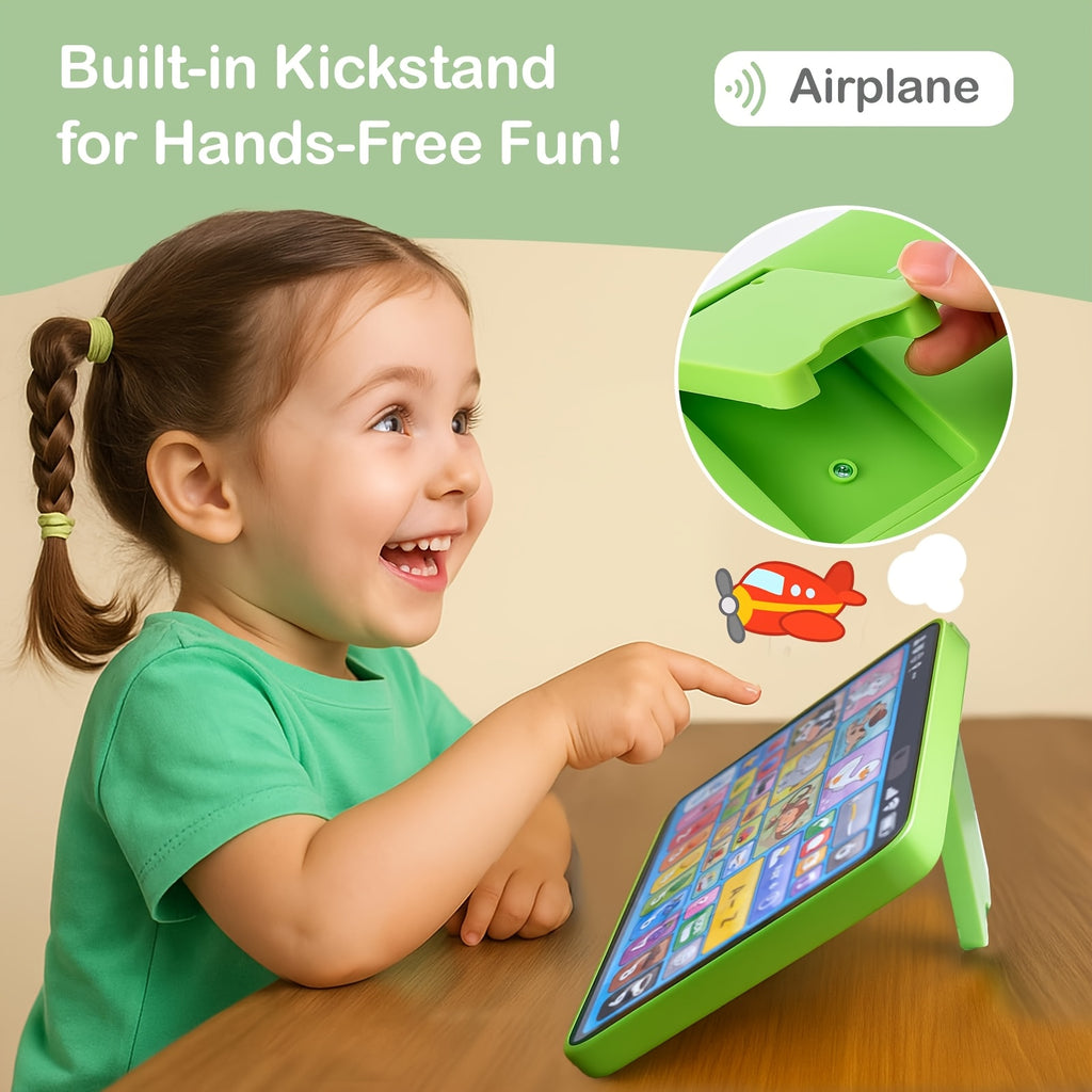 Trilingual Learning Tablet for Toddlers 1-3 Years – Educational Toy with Music & Sound, 39 Buttons Alphabet Numbers Animals, Speech Therapy Toy for Boys Girls, Baby Birthday Gift