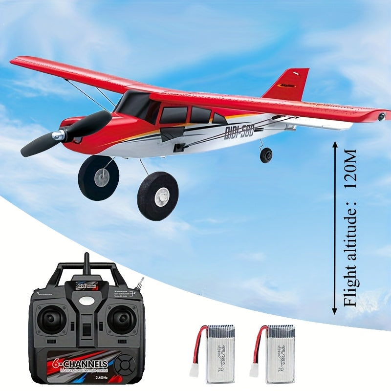 RC Fixed Wing Airplane 6-Channel Brushless Motor with 6-Axis Gyro 3D Stunts EPP Foam Aircraft - QIDI-560 M7 Aerobatic Remote Control Plane Dual Battery Outdoor Hobbyist Glider
