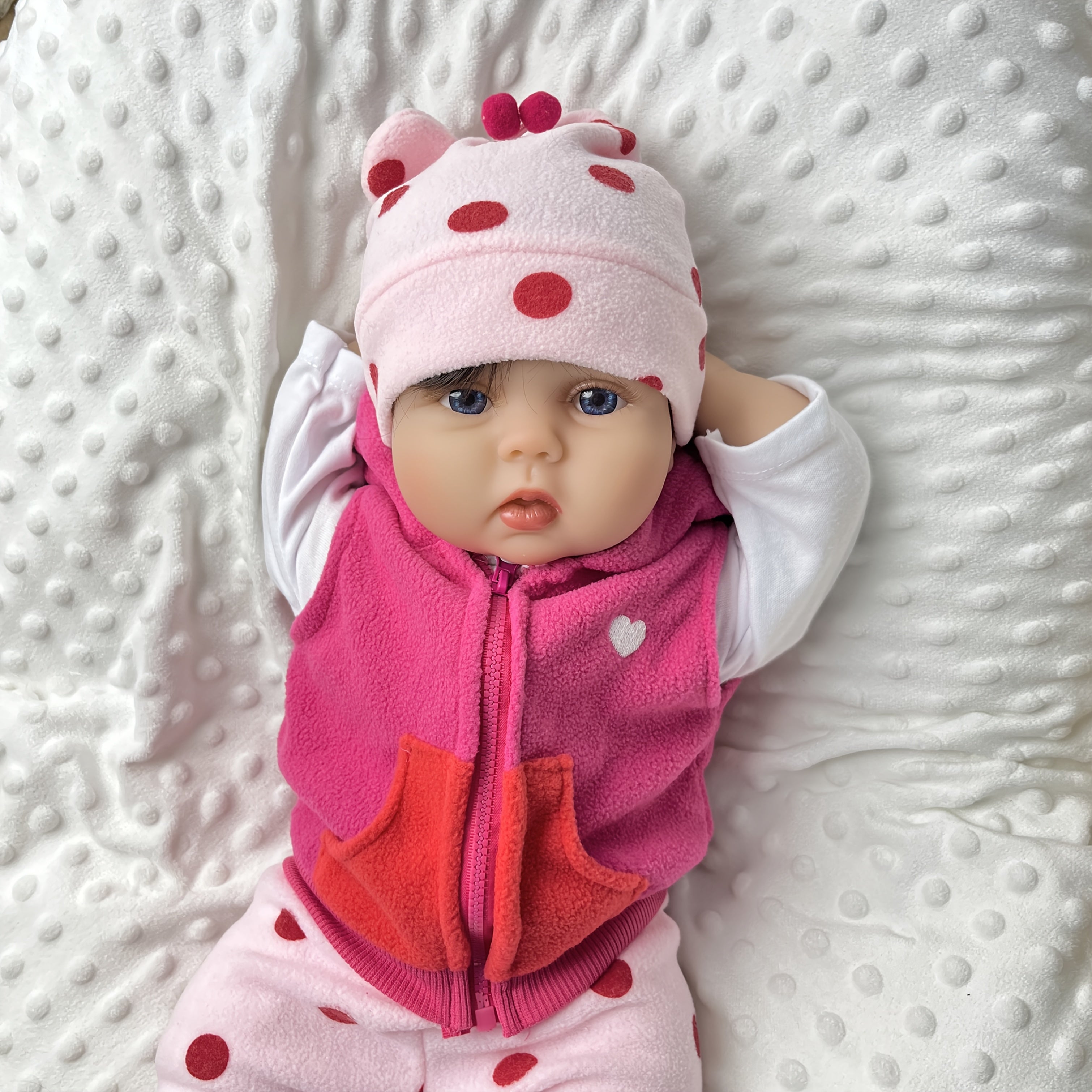 Reborn Baby Doll 22 Inch Realistic Newborn Girl Soft Vinyl Movable Limbs - Full Accessories Set with Plush Giraffe Bottle Pacifier Birth Certificate, Kids Collector Christmas Birthday Gift