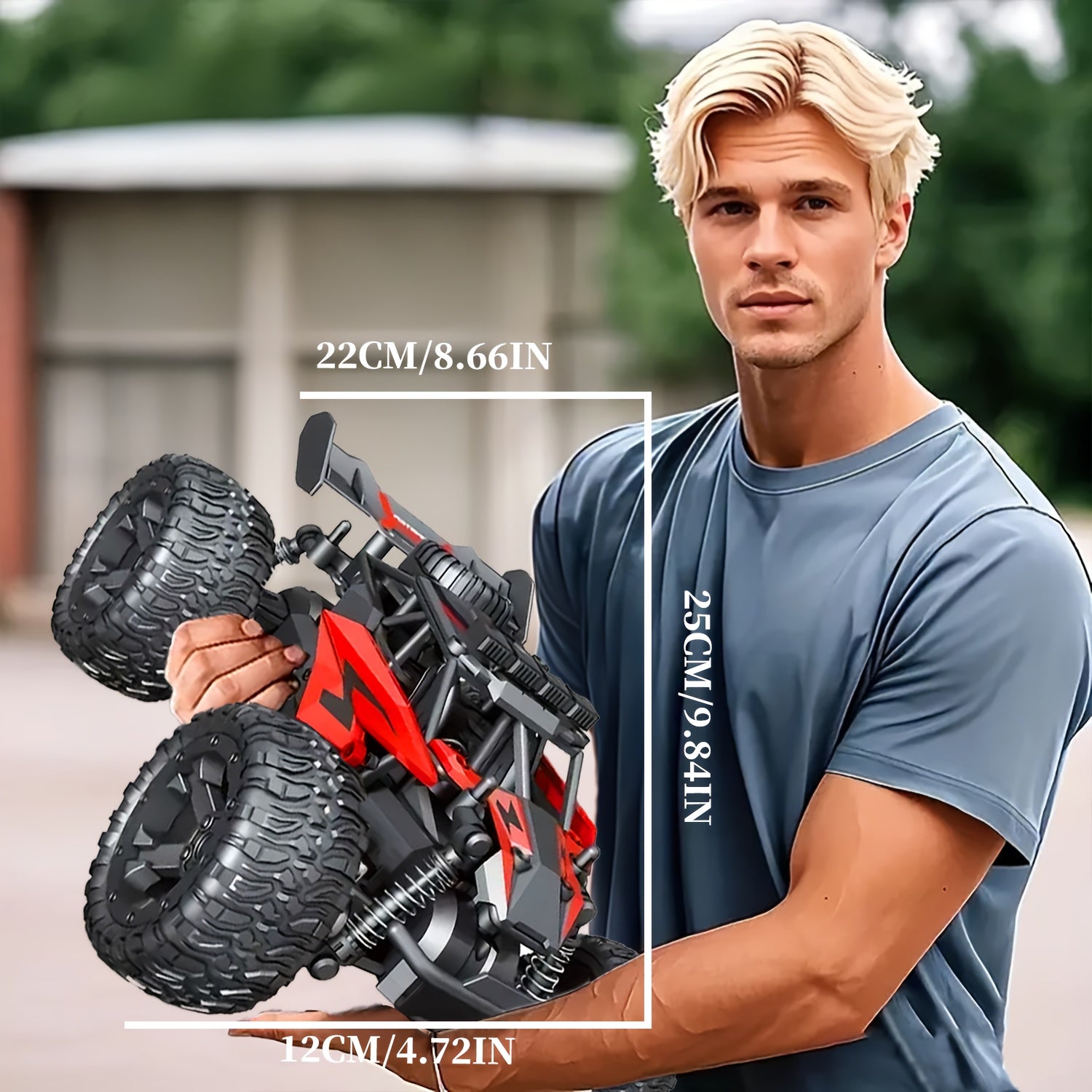 RC Car High Speed 40KM/H All Terrain Off-Road Vehicle - Long Battery Life, Sturdy 4WD Remote Control Truck for Kids Boys, Birthday Gift, Climbing Monster Car