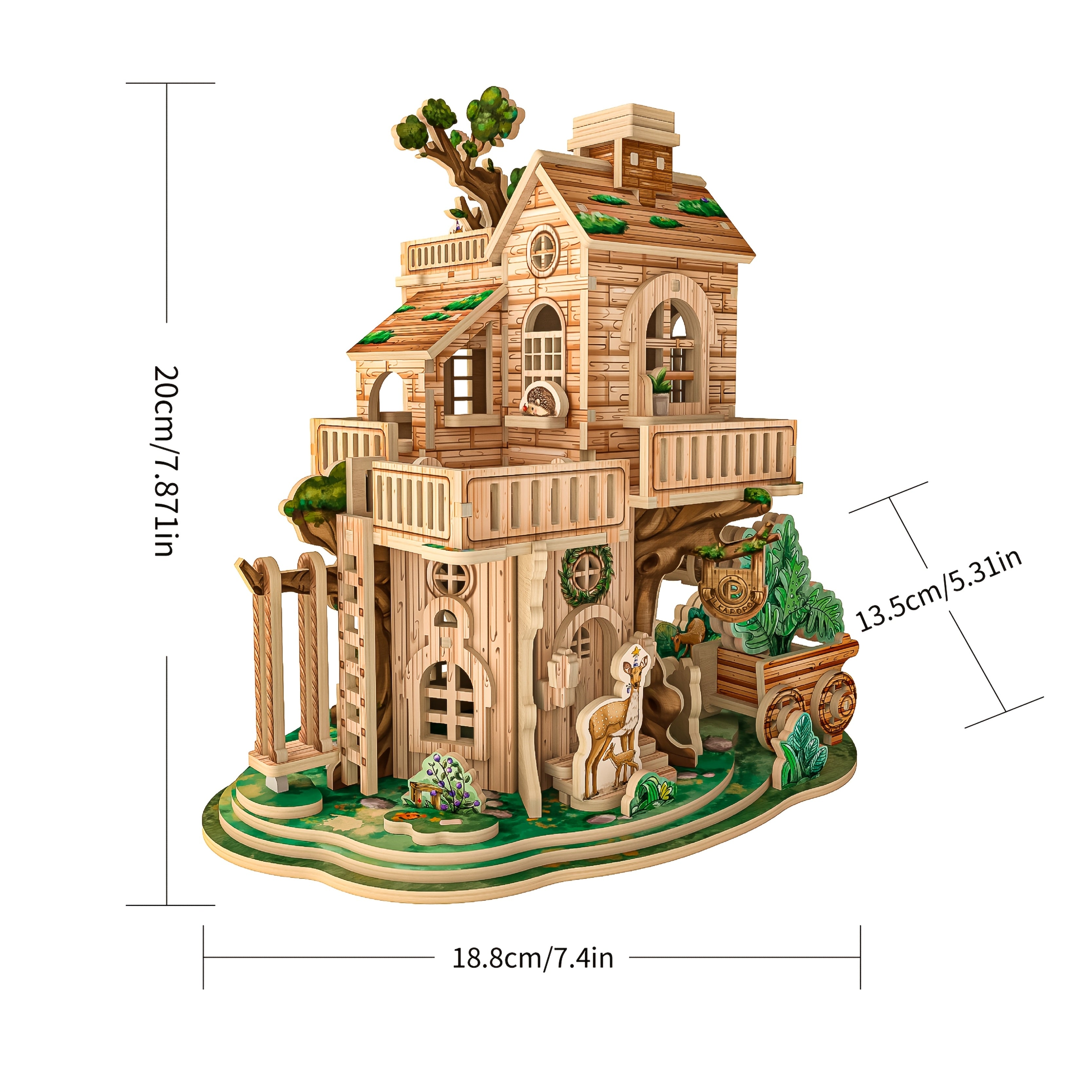 3D Wooden Puzzle Musical Carousel – Intricate DIY Model Kit Display Gift for Teens Adults Men Women Families Christmas Birthday