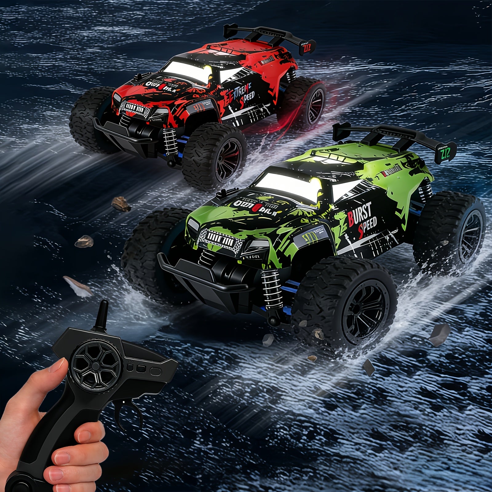 High-Speed 4WD Off-Road RC Truck 40KM/H+ Racing Class All-Terrain Remote Control Car with 2.4GHz Controller – Fast RC Vehicle Gift for Boys Kids Ages 3+