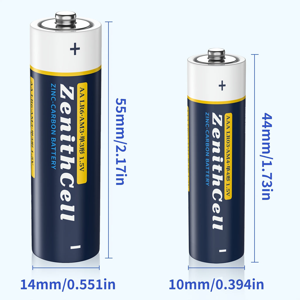 AA AAA Batteries 40 Pack (20 AA + 20 AAA) 1.5V - 5-Year Shelf Life, High Performance Alkaline Batteries for Toys, Remotes & Electronics