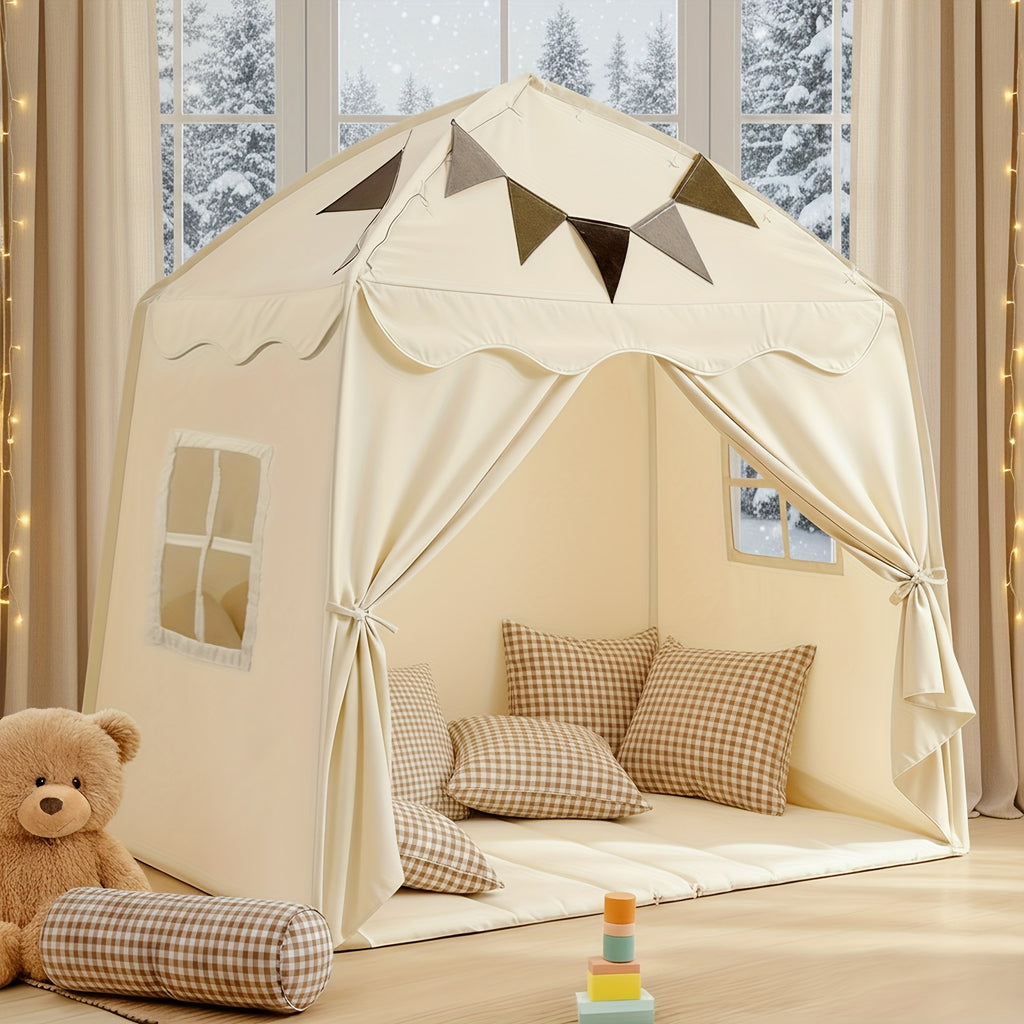 Kids Play Tent Extra Large Teepee 59x39x59 Inch Portable Foldable Indoor Outdoor Playhouse Dome Tent for Boys Girls Ages 3 Plus - Birthday Christmas Gift