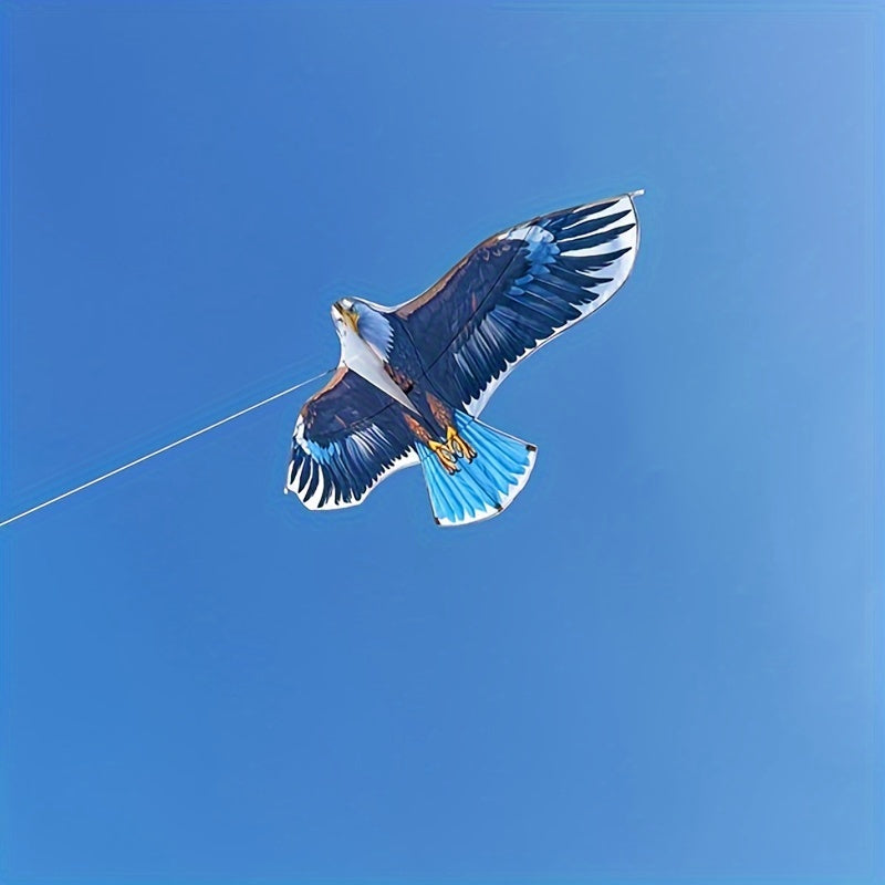 Eagle Kite Large with Handle & String for Beginners - Durable Polyester Outdoor Flying Toy for Beach, Park & Family Fun - Easy to Fly Gift for Kids Adults Ages 6+