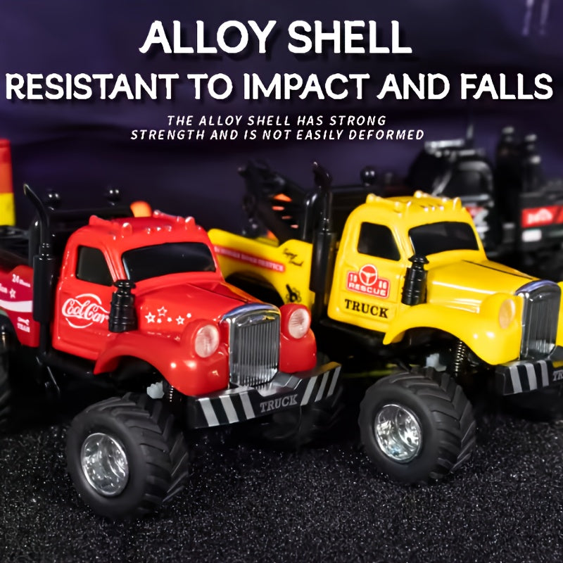 Mini RC Car 1:64 Scale 2.4GHz Alloy High-Speed Off-Road Remote Control Vehicle for Kids – Urban Road Rescue Truck, Christmas Birthday Gift for Boys Girls